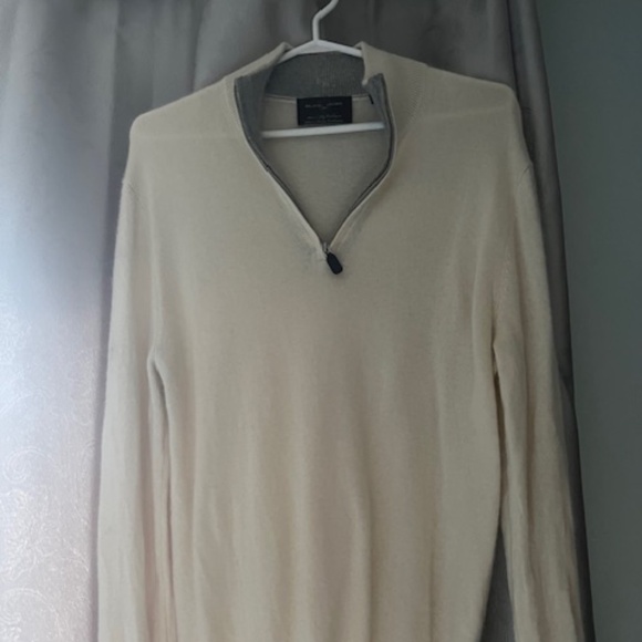Cashmere half zip-up sweater M - Picture 1 of 3